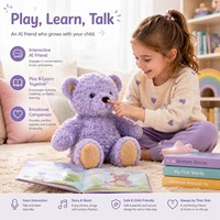 Jouet éducatif en peluche certifié GDPR, IA conversationnelle sans écran, compagnon émotionnel intelligent, lecteur audio, coton PP pour enfants, UE