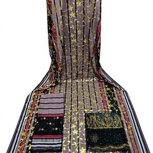 Último Modelo de Vestido de Novia Africano Elegante para Mujer, Tejido Jacquard Sólido de Spandex/Poliéster, Secado Rápido, Peso Medio, Calidad Industrial - Product Image 1