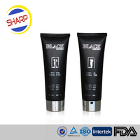 Tube cosmétique vide transparent en plastique pour emballage de lotion, fond de teint, maquillage et soins de la peau