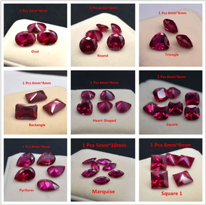 Jinghuan Jewelry Custom Cut Czochealski Pigeon Blood Red <strong>Ruby</strong> Lab Grown <strong>Ruby</strong> Factory Wholesale For Jewelry Making - Product Image 4