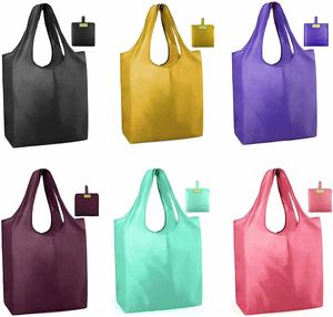 Nylon Shopping <b>Bag</b> With Logo Cheap Custom Printed Recyclable Fabric Pink White Blue Silk Customized Tote Style Surface - Product Image 1