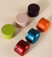 54 * H40mm 50ml vente en gros personnalisé vide rond Mini thé peut petit pot de bougie métal café boîte en fer blanc boîtes avec couvercles pour emballage alimentaire