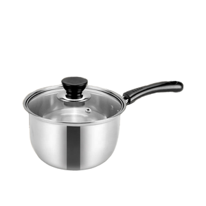 10 피스 클래식 디자인 스테인레스 스틸 조리기구 세트 검은 유리 뚜껑 수프 냄비와 팬이있는 빨간색 주방 냄비 - Product Image 2