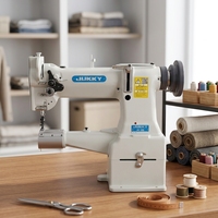 Machine à coudre industrielle JUKKY 8B en promotion pour chaussures en cuir, point unique, lit cylindrique, 550W, épaisseur max. 13mm, garantie 1 an