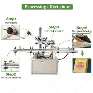 Machine de collage d'étiquettes entièrement automatique horizontale pour sacs en papier, boîtes métalliques, cartons, livres, cartes et cartons plats, pour le savon - Product Image 5