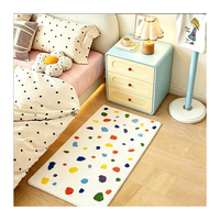 Tapis moelleux antidérapant à poils longs pour chambre d'enfant et salon