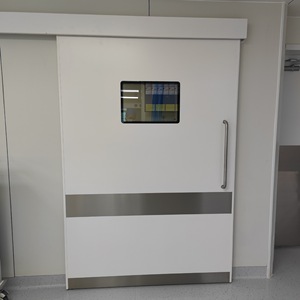 Porte coulissante hermétique manuelle pour salle blanche, construction en acier, couleur personnalisable, origine Beijing - Product Image 3