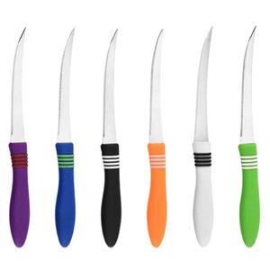 Stainless Steel Steak Knife Set 12 Pcs Colorful Serrated Blades For Kitchen Use - Product Image 5