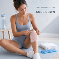 Manchon de compression réutilisable chaud/froid personnalisé en gel flexible pour le soutien du genou, idéal pour la récupération sportive et le soulagement des douleurs articulaires