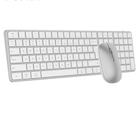 Combo de Teclado y Ratón Inalámbrico Recargable Ultra Delgado C230 con 2400 DPI para PC, Windows y Laptop - En Stock