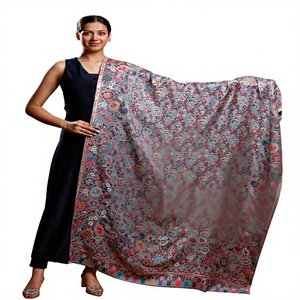 Chal Floral de Pashmina, Bufanda Suave con Estampado, Hiyab Triangular para Uso Diario - Product Image 1