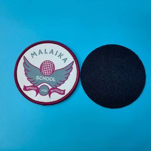Custom Velcro <b>Patch</b> High Quality <b>Back</b> Hook & Loop Woven Badge for Garment Hats - Product Image 2