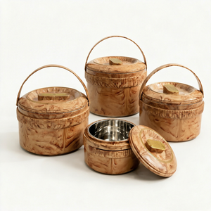4개 세트 보온 도시락 세트 손잡이가 있는 대용량 보온 도시락 - Product Image 2