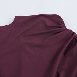 Robes longues élégantes à col mi-haut pour femmes, nouvelle collection automne, tendance - Product Image 6