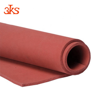 Feuille de caoutchouc silicone rouge antidérapante haute température 3mm 5mm 8mm 10mm, coussin en mousse éponge pour presse à chaud