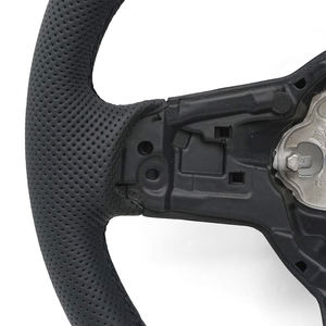 Volante de Cuero, Volante de Alcántara, Volante Cosido a Mano Personalizado para VW GTI Golf <span class=keywords><strong>R</strong></span> <span class=keywords><strong>Arteon</strong></span> Passat B8 GTE Golf Troc - Product Image 2