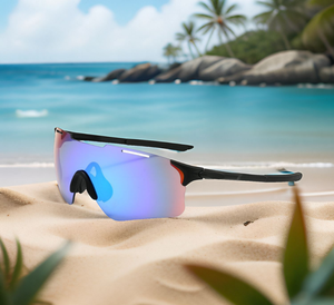 แว่นกันแดดปั่นจักรยานแนวสปอร์ตความละเอียดสูงรุ่นใหม่ทันสมัยและอเนกประสงค์แว่นตาไร้ขอบกันแสงยูวีสำหรับแคมป์ปิ้งชายหาด - Product Image 1