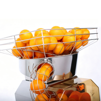 Verticale automatische citruspers met fruitinvoer, zelfvoedende sinaasappelsapcentrifuge voor verse fruitdranken