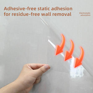 आंतरिक सतहों के लिए थोक स्व-चिपकने वाला पारदर्शी इलेक्ट्रोस्टैटिक सुरक्षात्मक फिल्म रोल हटाने योग्य आंसू पट्टी-बंद - Product Image 6