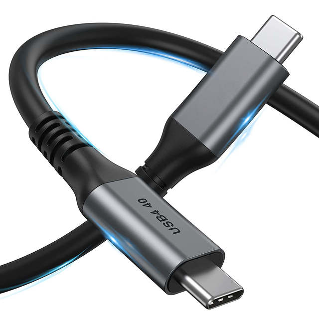 USB4 Cable USB Type C Gen3 5A 100W PD Fast Charging Coaxial 8K 60hz for Macbook Nylon Jacket with Braid Shielding for IOS