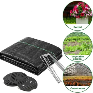 Полипропиленовый тканый мембранный сельскохозяйственный пластиковый коврик для травы