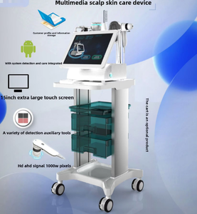 Appareil intelligent 5-en-1 de soin du cuir chevelu avec détection des follicules pileux, application médicale, massage des méridiens, soin du visage/du corps - Product Image 2