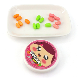 Halal Fruity <strong>Sugar</strong> Pressed Tablet <strong>Candy</strong> in a Circular Box - Product Image 4