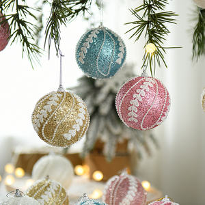 GANGHENG Fournitures de décoration de Noël Prêt à expédier 8cm Décoration De Noel Esferas Navidads - Product Image 2