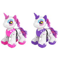 TOPSKY TOYS Kuda Robot Elektrik Interaktif Anak Unicorn 2.4G Remote Control Sensor Sentuh Lampu LED Suara - Penggunaan Dalam/Luar Ruangan