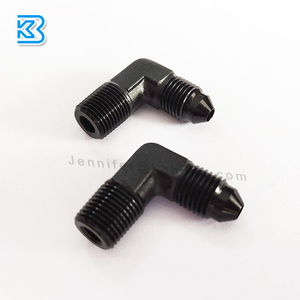 De aleación de aluminio negro AN3 3an <span class=keywords><strong>90</strong></span> grado del TNP de 1/8 adaptador macho accesorios forjado extremo de la manguera adaptador de conector - Product Image 3