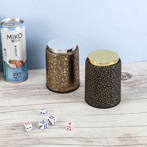 Wholesale PU Leather <b>Dice</b> Cup <b>Set</b> with Felt Lining, Noise-Reducing <b>Dice</b> Shaker for Bar Drinking Games - Product Image 3