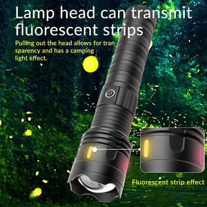 Linterna de aleación de aluminio láser blanco 30W LED 8000mAh batería USB 5000 lúmenes fluorescente <span class=keywords><strong>4</strong></span> modos LUZ DE <span class=keywords><strong>Flash</strong></span> táctica para exteriores - Product Image 5
