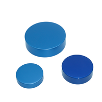 Couvercle bleu mat 58/400 de haute qualité avec bouchons à vis en aluminium pour bocaux