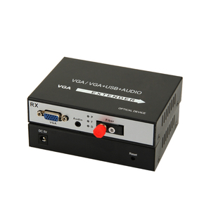 1 par de 1 canal VGA de fibra óptica transmisor <span class=keywords><strong>receptor</strong></span> de vídeo VGA y convertidor de <span class=keywords><strong>Audio</strong></span> - Product Image 1
