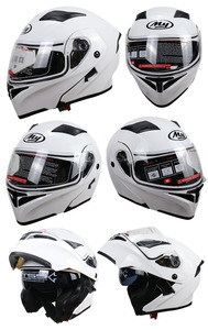 Casco integrale modulare approvato HSM DOT Dual Visor Casque De Moto casco da Moto ribaltabile altri accessori per Moto - Product Image 2