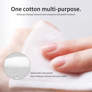Lameila OEM Sandwich quadrato Non fluorescente <span class=keywords><strong>cotone</strong></span> cosmetico <span class=keywords><strong>cotone</strong></span> struccante Double-face <span class=keywords><strong>cotone</strong></span> 222 pz Soft Pad B1092 - Product Image 3