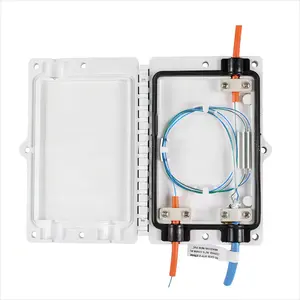 Aerial Wall Mounted Ftth Drop Cable Sealed Splice Terminal Box