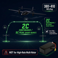 TPENERGY 6S 35Ah Paket NMC Semi-Solid VTOL UAV Unggulan Densitas Energi Tinggi Sayap Tetap Daya Tahan Lama BMS