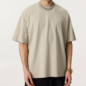 T-shirt uni à manches courtes pour homme, personnalisé par le fabricant, 210 GSM, streetwear, séchage rapide, couleur unie - Product Image 1