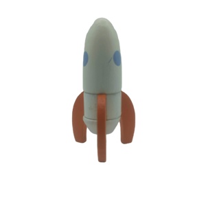 Thu nhỏ đồ chơi thu nhỏ tên lửa đồ chơi cho trẻ em chơi gỗ thu nhỏ Dollhouse - Product Image 1