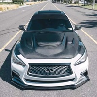 Capot moteur en fibre de carbone de style Demon V5 pour Infiniti Q50, capot moteur en fibre de carbone pour Q50 2014+, personnalisé
