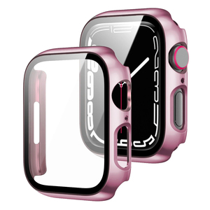 CAOWTAN Verre + PC Couverture Complète pour IWatch 7 Cas 45mm 41mm pour IWatch Cas Accessoires Protecteur D'écran pour <span class=keywords><strong>Apple</strong></span> <span class=keywords><strong>Watch</strong></span> Série 7 - Product Image 1