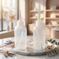 Flacon à embout Luer Lock de 30 ml, 50 ml, 100 ml et bouchon, flacon compressible en LDPE avec bouchon à aiguille pour usage industriel