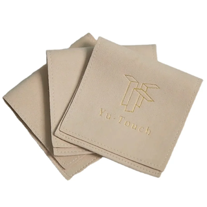 Échantillon Gratuit Exquis – Emballage Personnalisé en Cuir pour Bijoux, Sac à Bijoux en Fibre Microsoft, Sacs d'Emballage pour Colliers et Bijoux - Product Image 1