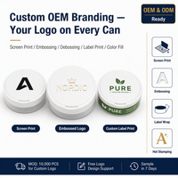 Boîte à snus en plastique PP blanc avec logo personnalisé, couvercle à clapet, pour sachets de nicotine, marque de tabac, OEM, vente en gros