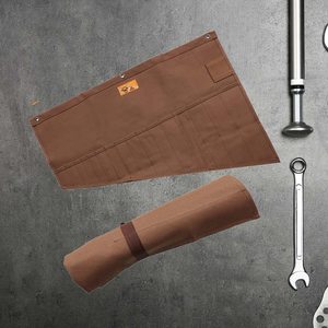 Oxford Electrician Screwdriver Wrench Kit Double Strap Storage Bag Drum Type Hardware <strong>Tool</strong> <strong>Roll</strong> Pack