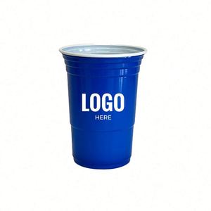 Gobelets promotionnels 16 oz réutilisables en plastique bicolore double paroi pour fêtes et mariages - Product Image 1