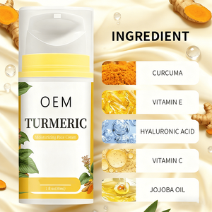 Crema Facial de Cúrcuma OEM con Glicerina, Té Verde y Niacinamida, Ilumina la Piel, Combate el Acné, Unifica el Tono, Atenúa Cicatrices, Daños Solares y Manchas de la Edad - Product Image 4