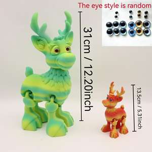 Nueva Llegada, Figura de Ciervo Realista Impresa en <span class=keywords><strong>3D</strong></span>, SDA04, Simulación de Alce, Juguete de Reno para Niños, Regalo Navideño Infantil - Product Image 2