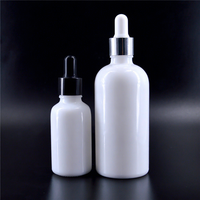 OBROU Flacon compte-gouttes en verre blanc 10ml-100ml, flacon vide pour sérum, huile essentielle, parfum, cosmétique, vente en gros